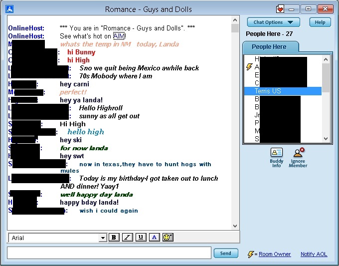aol community chat rooms anxiety